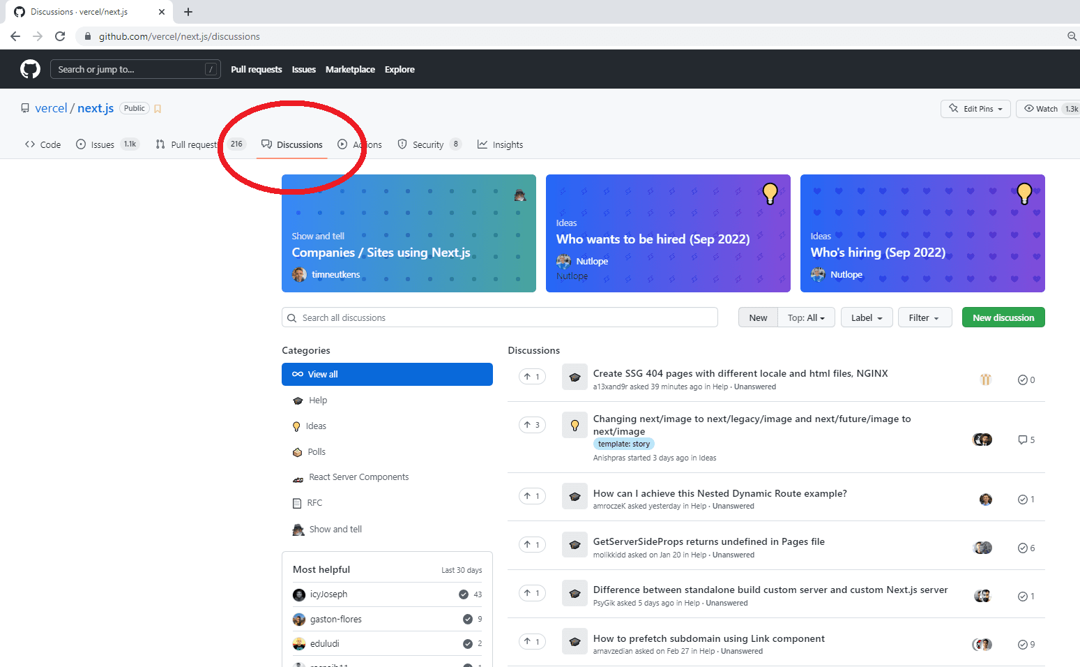 NextJS GitHub Discussions